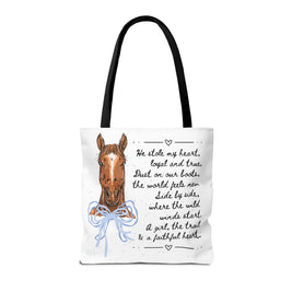 Personalized Horse Tote Bag — 