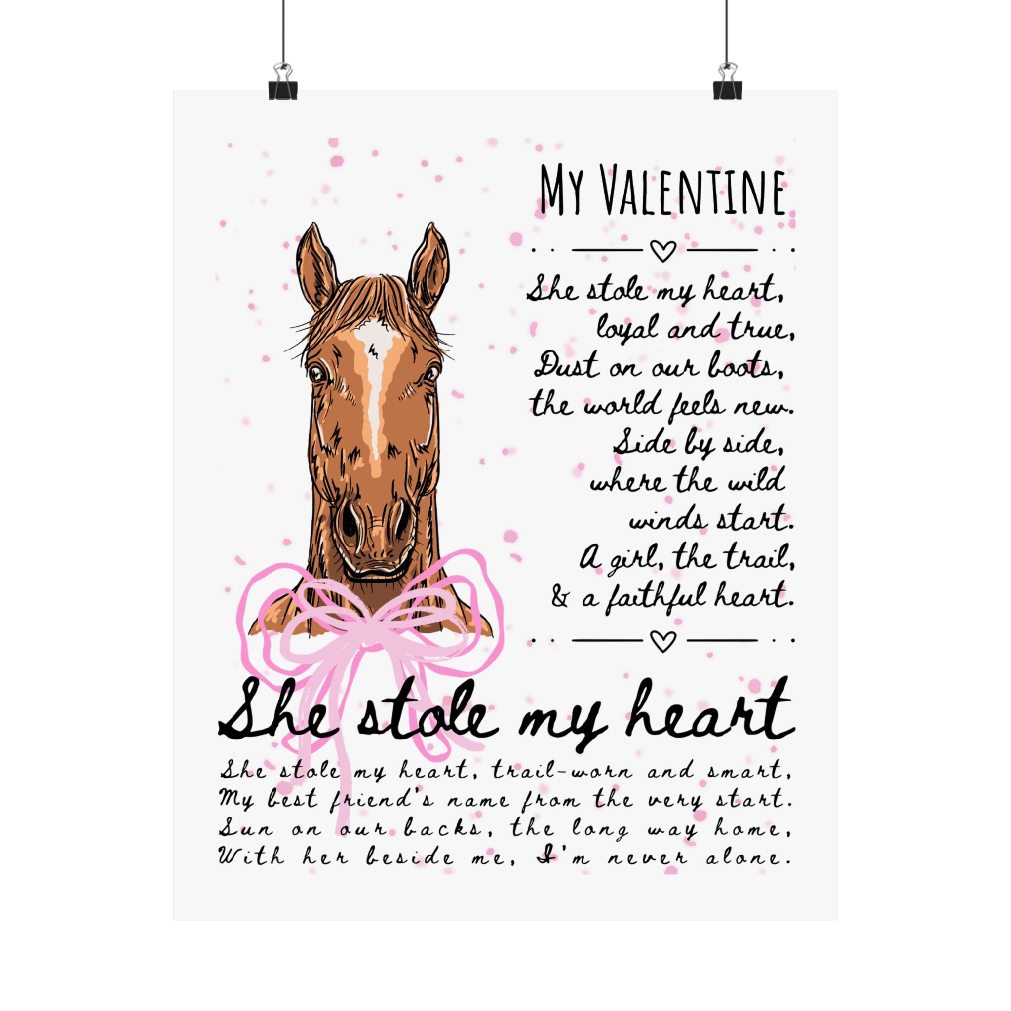 Personalized Horse Poster — 