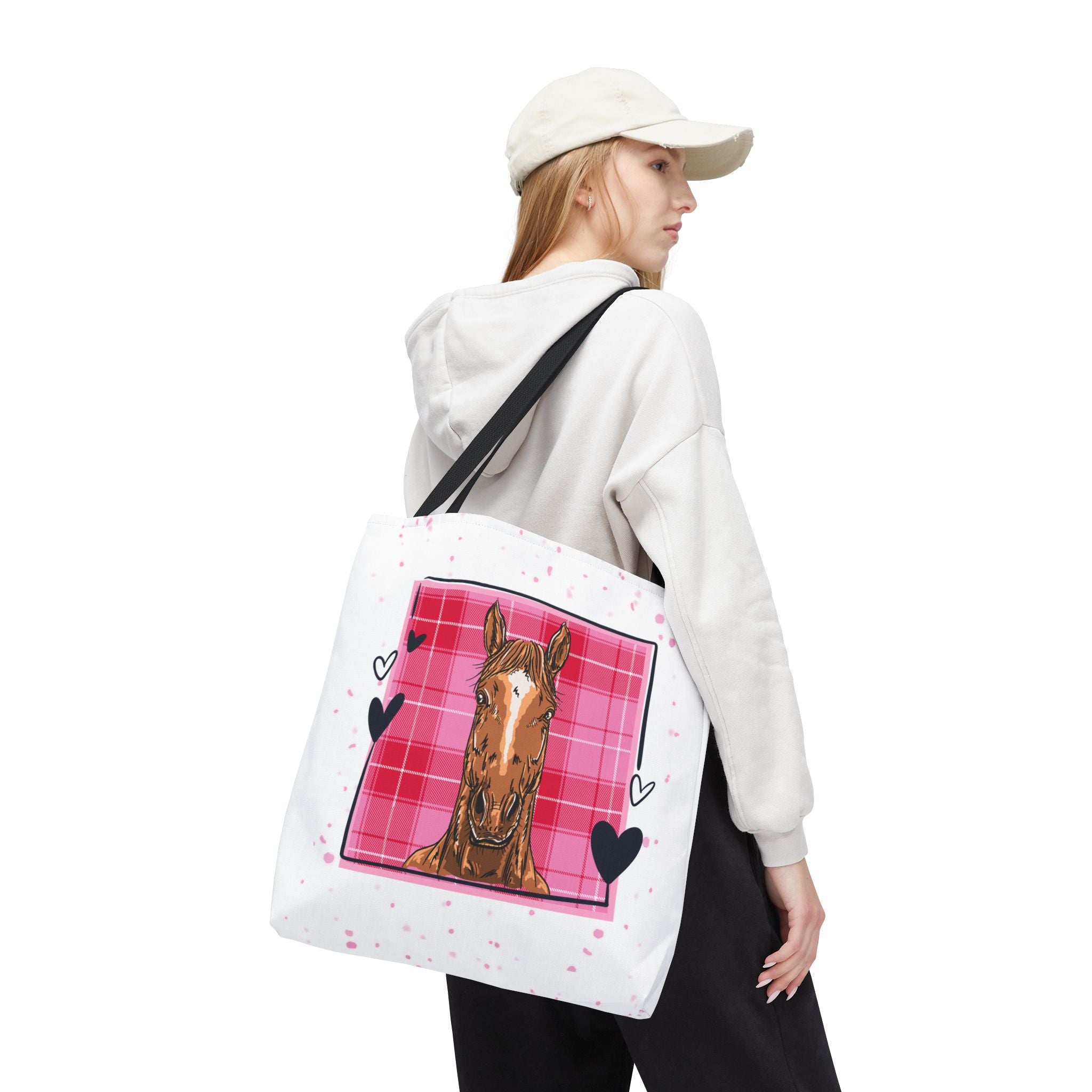 Personalized 'She Stole My Heart' Horse Tote Bag — Valentine Equestrian Gift