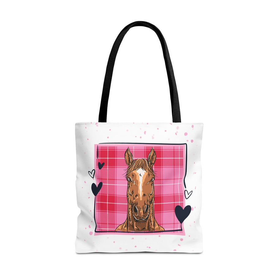Personalized 'She Stole My Heart' Horse Tote Bag — Valentine Equestrian Gift