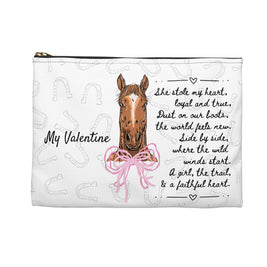 Personalized Horse Lover Accessory Pouch — 