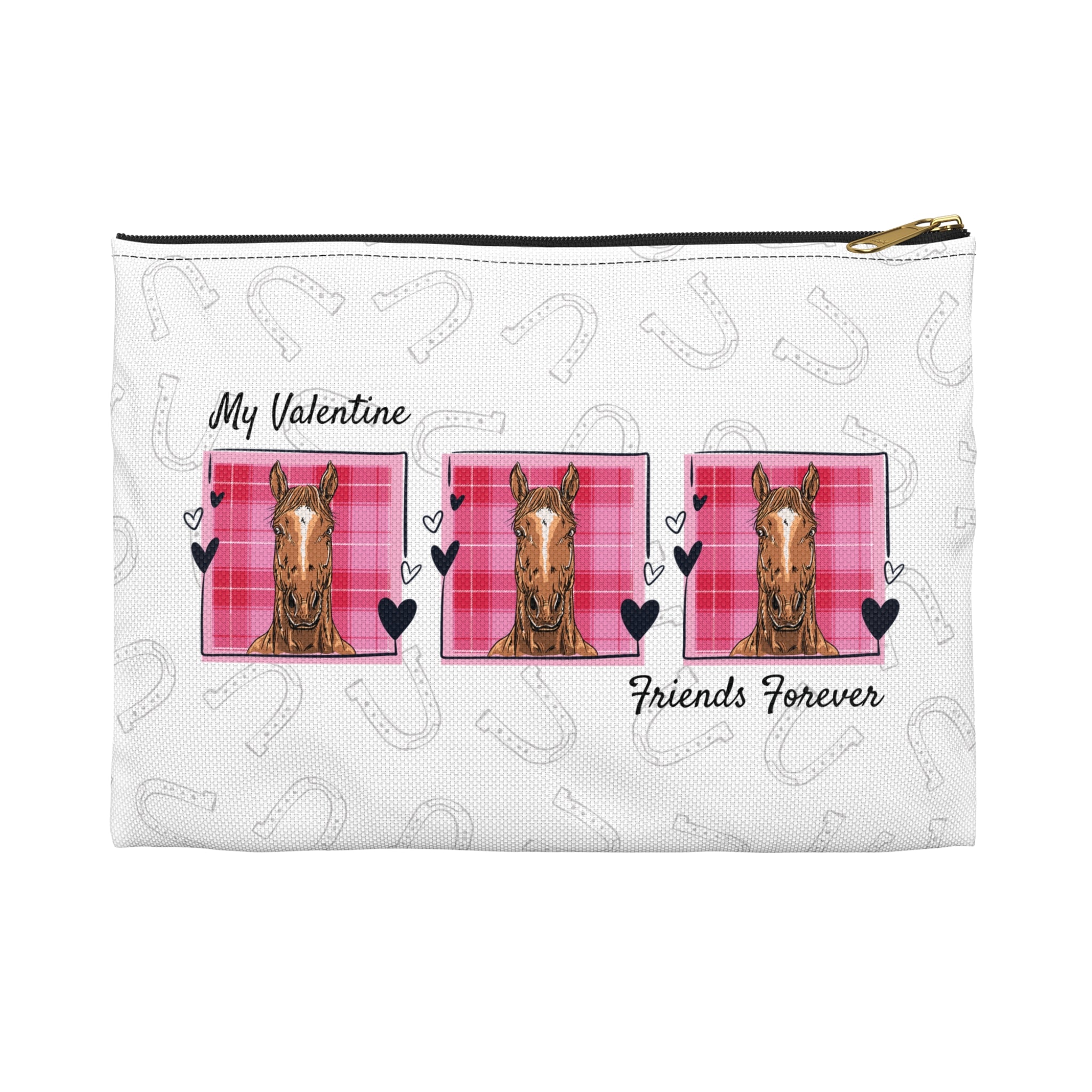 Personalized Horse Lover Accessory Pouch — 