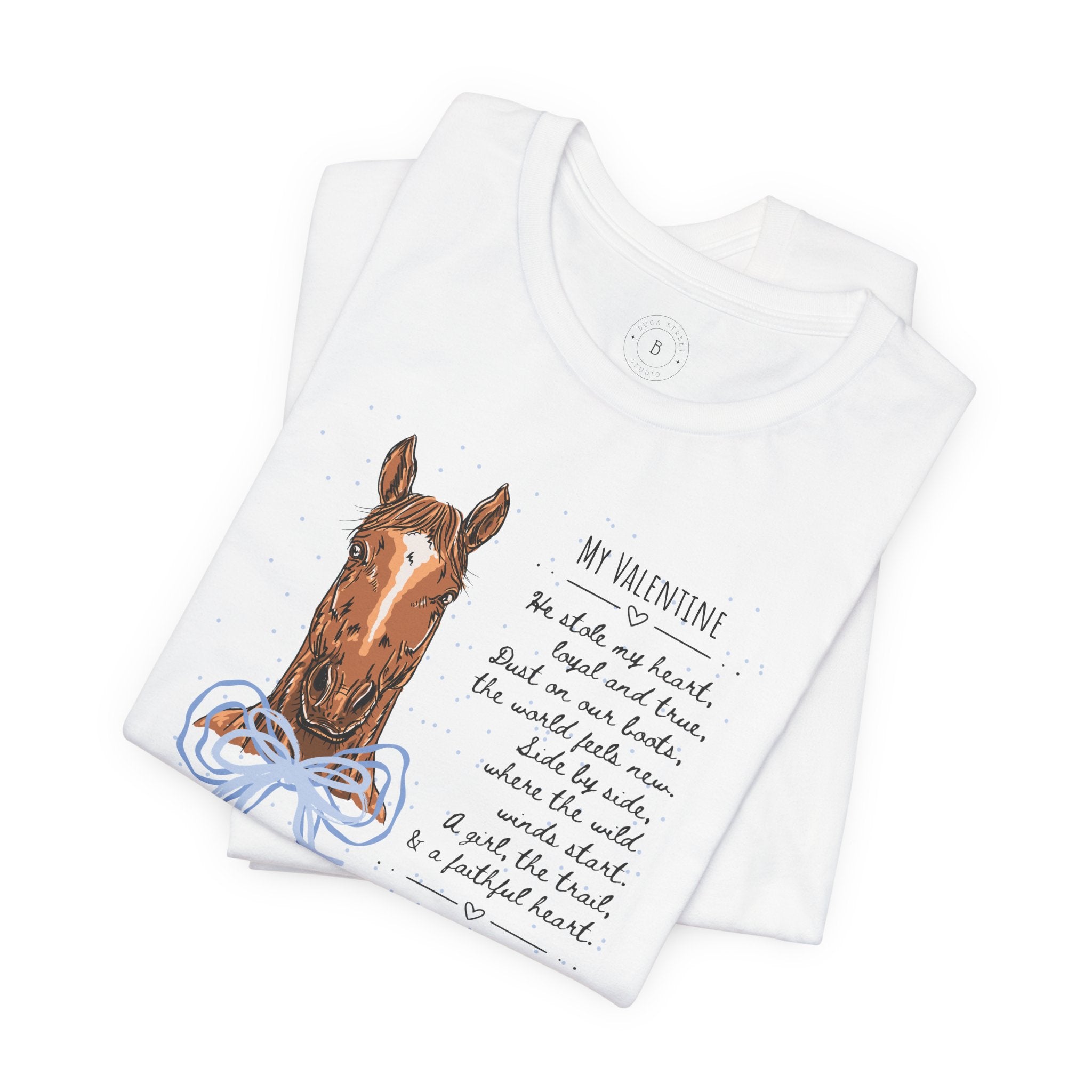 Mr. Steal Your Heart Horse T-Shirt — Personalized Valentine Tee for Horse Lovers