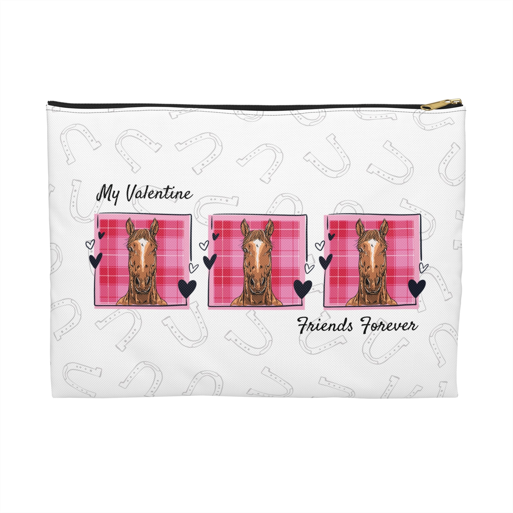 Personalized Horse Lover Accessory Pouch — 