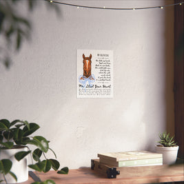 Personalized Horse Poster — “Mr. Steal Your Heart” Poem Wall Art (Matte Vertical)