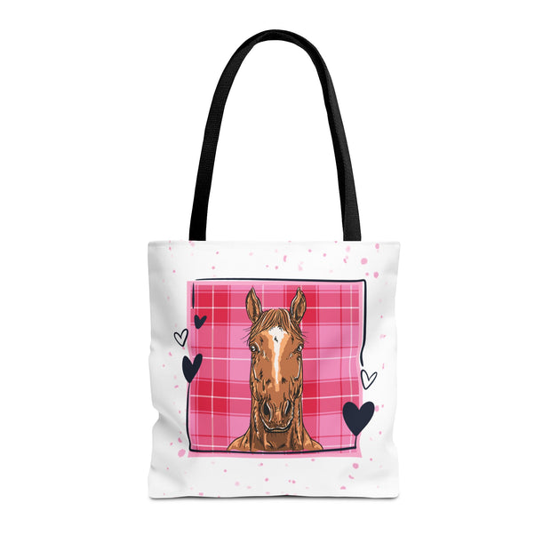 Personalized 'She Stole My Heart' Horse Tote Bag — Valentine Equestrian Gift