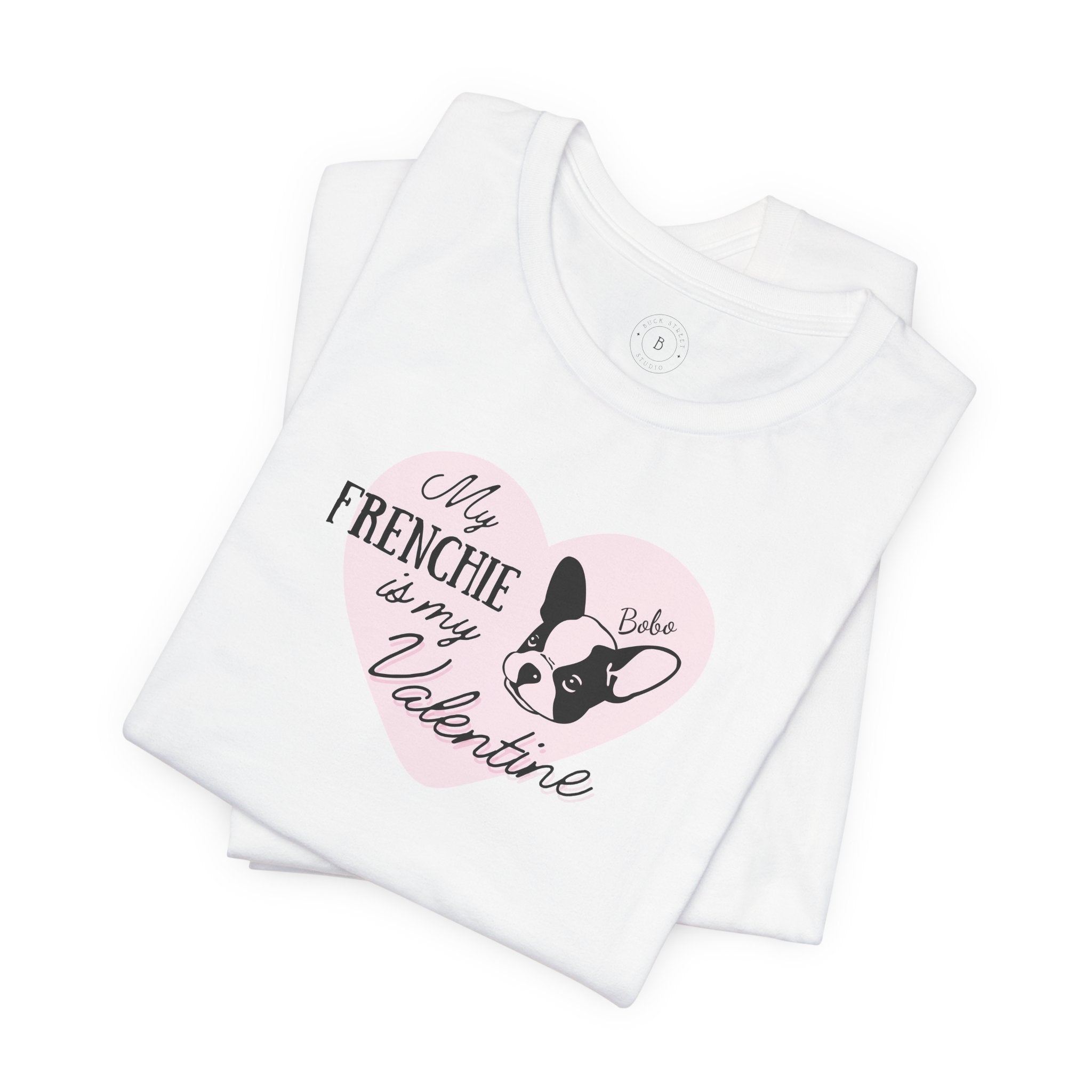 Personalized Vintage Frenchie Valentine T-Shirt