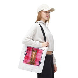 Personalized 'She Stole My Heart' Horse Tote Bag — Valentine Equestrian Gift